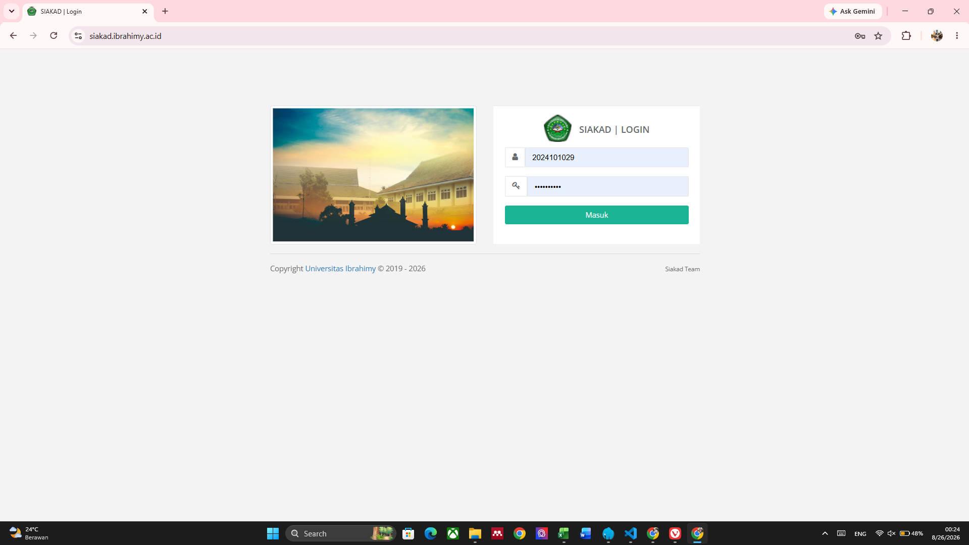 Login SIAKAD